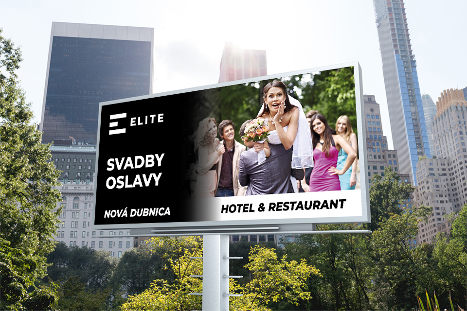 Billboard - Svadby a oslavy v ELITE Hotel & Restaurant
