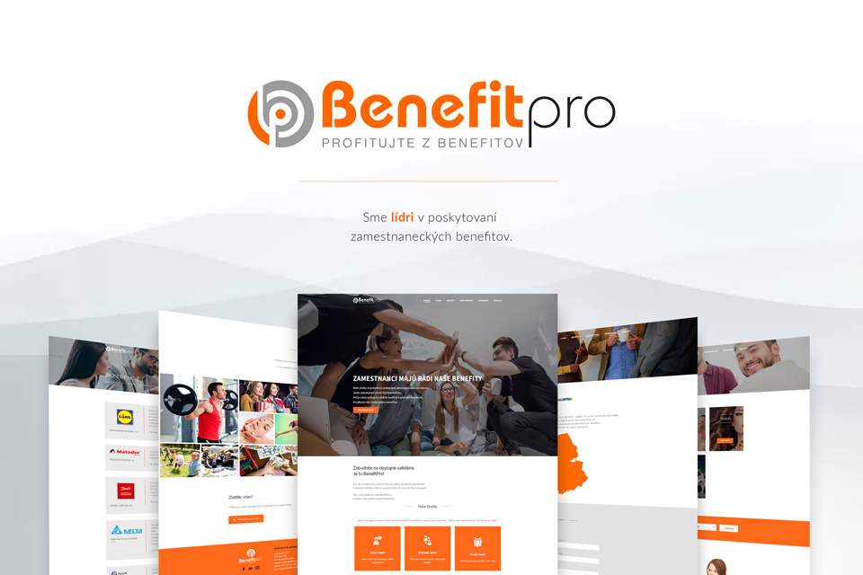 Web benefitpro.sk - Lídri v poskytovaní zamestnaneckých benefitov